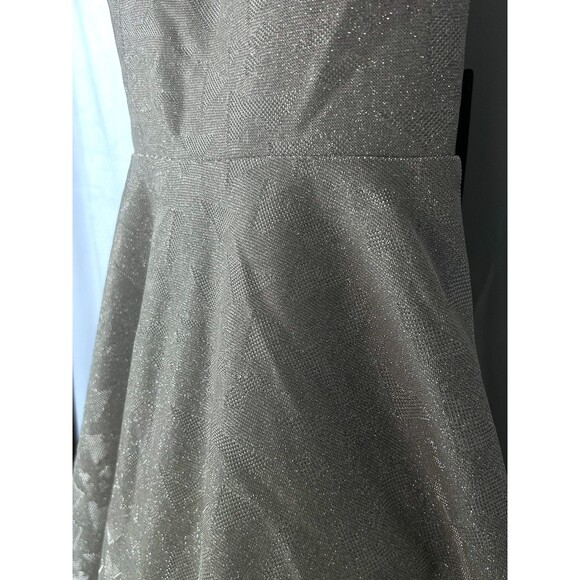 City Triangles Prom Med Silver Spaghetti Strap  Knee High Petticoat NWT - Picture 8 of 10